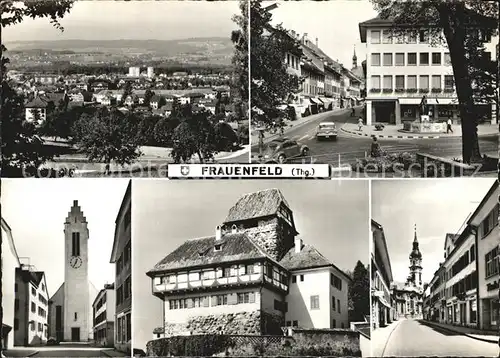 Frauenfeld Teilansichten Strassenpartie Kirche Kat. Frauenfeld