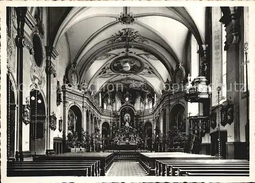 Fischingen TG Inneres der Klosterkirche Kat. Fischingen