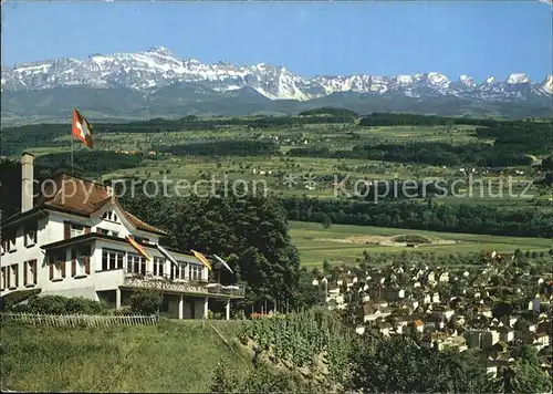 Weinfelden Restaurant Thurberg Alpenpanorama Kat. Weinfelden