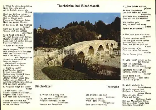 Bischofszell Thurbruecke Gedicht Kat. Bischofszell