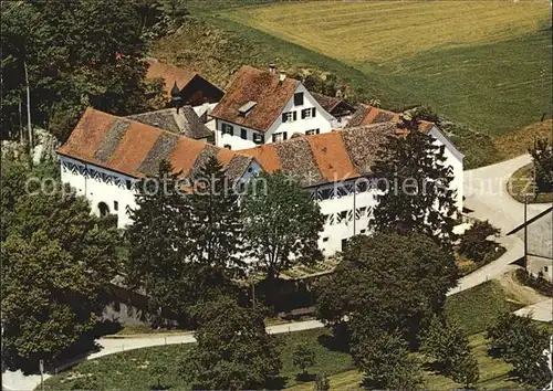 Unter Horstetten Gasthaus Schloss Klingenberg Fliegeraufnahme