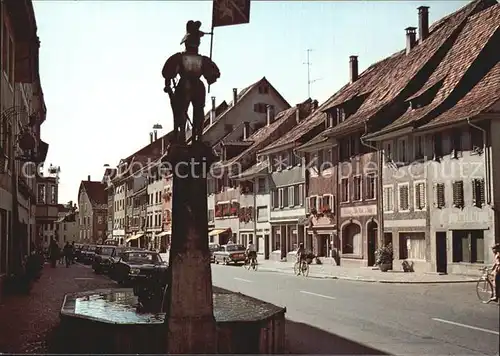 Diessenhofen Hauptstrasse Brunnen 75 Jahre Thurgauer Heimatschutz Kat. Diessenhofen