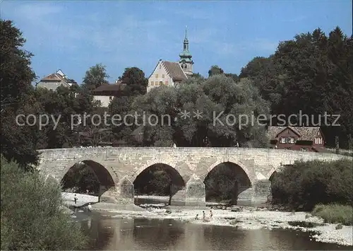 Bischofszell Bruecke Kirche Wakkerpreistraeger 1987 Thurgauer Heimatschutz 1989 Kat. Bischofszell