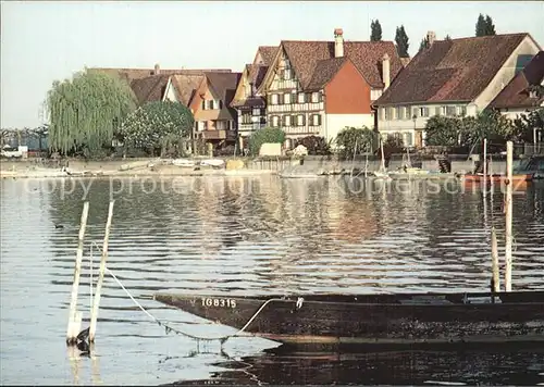 Oberstaad TG vom Landesteg aus gesehen Bodensee 75 Jahre Thurgauer Heimatschutz Kat. Ermatingen