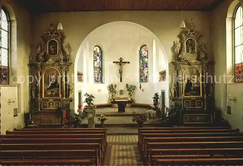 Eschenz Inneres der Pfarrkirche Kat. Eschenz