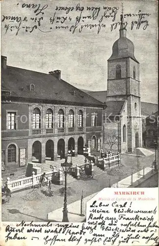 Markirch Rathaus Kirche Kat. Sainte Marie aux Mines