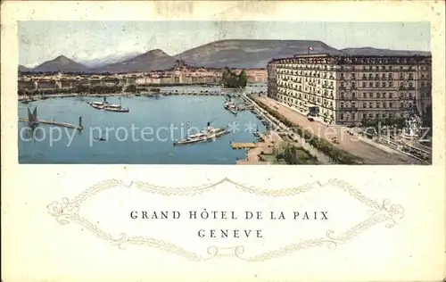 Geneve GE Grand Hotel de la Paix Kat. Geneve