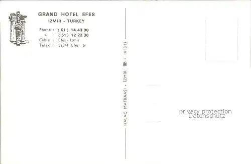 Izmir Grand Hotel Efes  Kat. Izmir