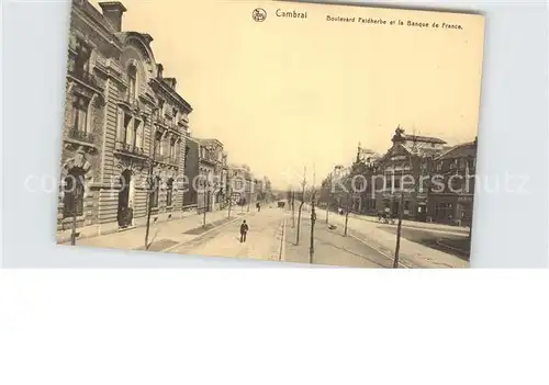 Cambrai Boulevard Faldherbe Banque de France  Kat. Cambrai