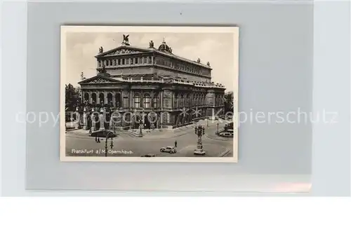 Frankfurt Main Opernhaus Kat. Frankfurt am Main