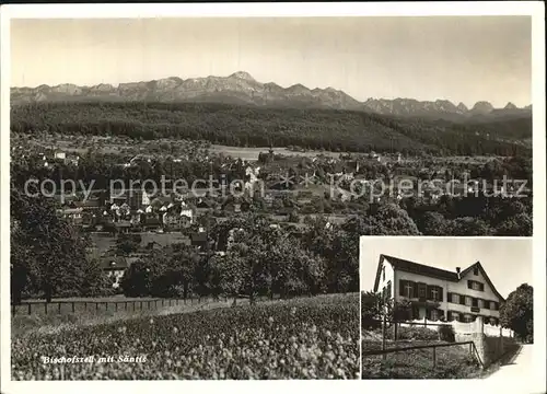 Bischofszell mit Saentis Gasthaus Hummelberg Kat. Bischofszell