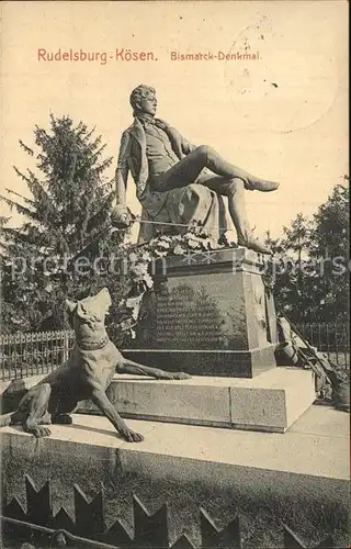 Rudelsburg Bismarck Denkmal Kat. Bad Koesen