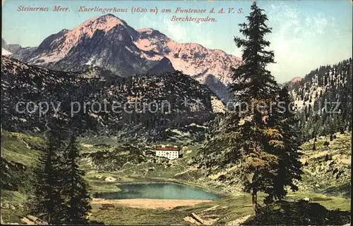 Steinernes Meer Kaerlingerhaus Funtensee Kat. Oesterreich