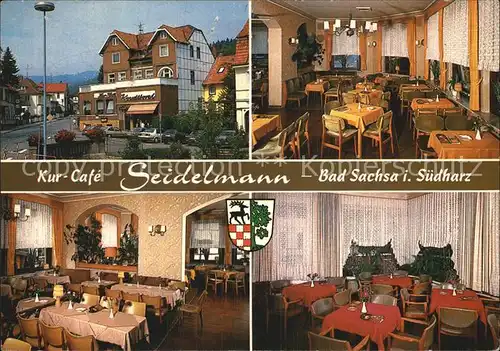 Bad Sachsa Harz Kur Cafe Seidelmann  Kat. Bad Sachsa