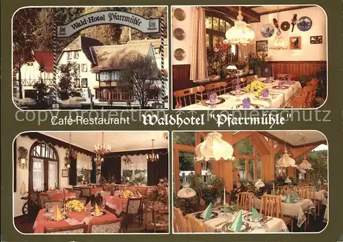 Eisenberg Thueringen Cafe Waldhotel Pfarrmuehle  Kat. Eisenberg