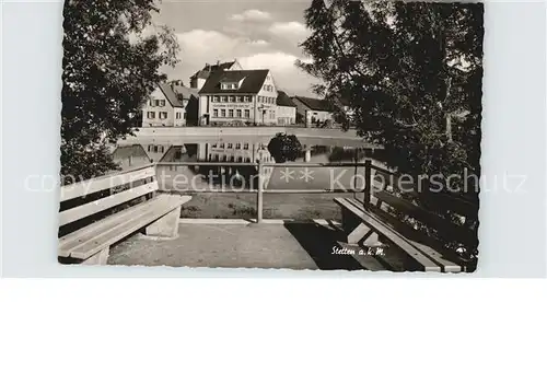 Stetten kalten Markt Partie am See Kat. Stetten am kalten Markt