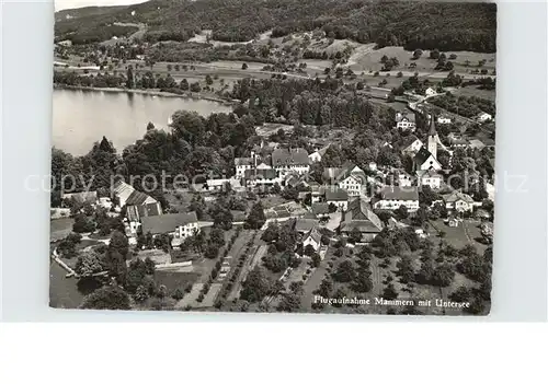 Mammern Fliegeraufnahme mit Untersee Kat. Mammern