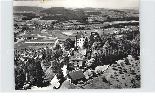 Stettfurt Fliegeraufnahme mit Schloss Sonnenberg Kat. Stettfurt