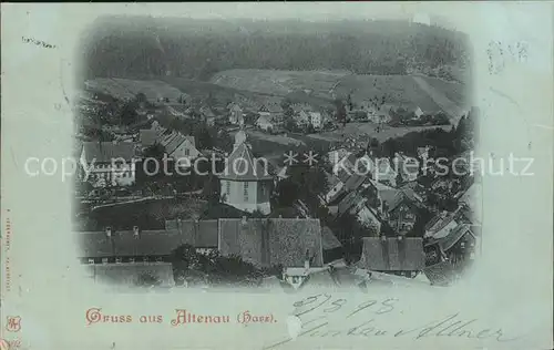 Altenau Harz Mondscheinkarte  Kat. Altenau