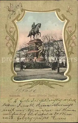 Karlsruhe Baden Kaiser Wilhelm Denkmal