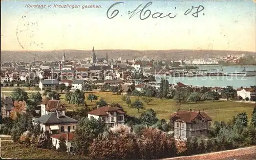 Konstanz Bodensee Blick von Kreuzlingen Kat. Konstanz