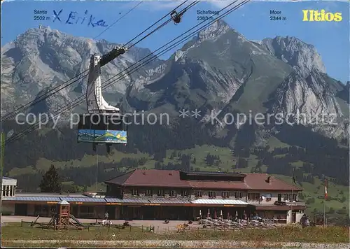 Unterwasser Toggenburg Santis Moor Schafberg Seilbahn  Kat. Unterwasser