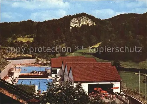 Hirschbach Oberpfalz Terrassenbad mit Mittelbergwand Kat. Hirschbach