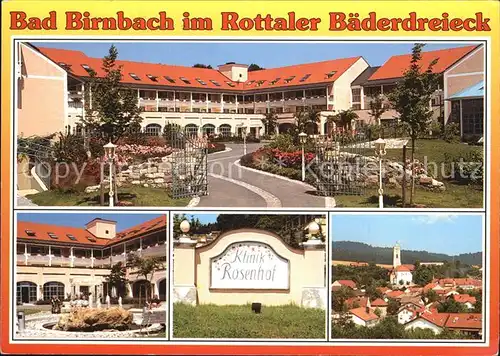 Bad Birnbach Rottal Klinik Rosenhof Baederdreieck  Kat. Bad Birnbach