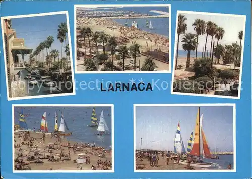 Larnaca Strand Ortspartie Kat. Larnaca Cyprus