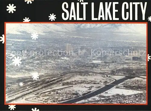 Salt Lake City Fliegeraufnahme in Winter Time Kat. Salt Lake City