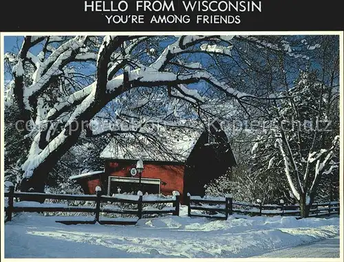 Wisconsin Wohnhaus im Schnee Kat. United States