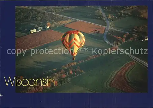 Wisconsin Fliegeraufnahme Hot Air Balloon Kat. United States