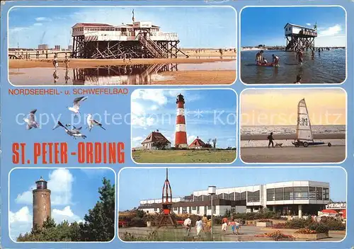 St Peter Ording Strandrestaurant Leuchtturm Strandsegler Alter Leuchtturm Hotel Kat. Sankt Peter Ording