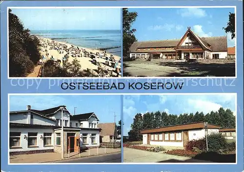 Koserow Ostseebad Usedom Strand Forstferienobjekt Damerow FDGB Ferienheim Zentral  Kat. Koserow