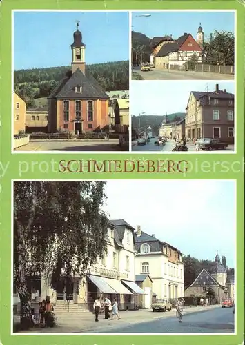 Schmiedeberg  Dippoldiswalde Dreifaltigkeitskirche und Altenberger Strasse