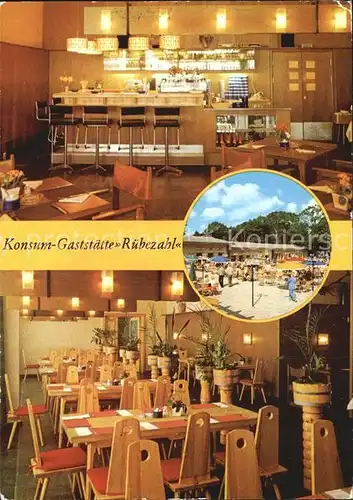 Berlin Konsum Gaststaette Ruebezahl Gastraum Bar Kat. Berlin