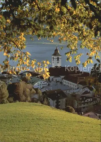 St Wolfgang Wolfgangsee Teilansicht Kirche Kat. St. Wolfgang im Salzkammergut