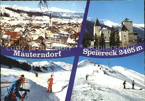 Mauterndorf mit Speiereck Skilift Abfahrt Kat. Mauterndorf