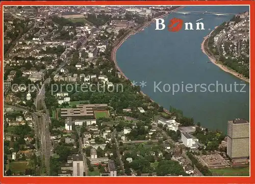 Bonn Rhein Fliegeraufnahme Kat. Bonn