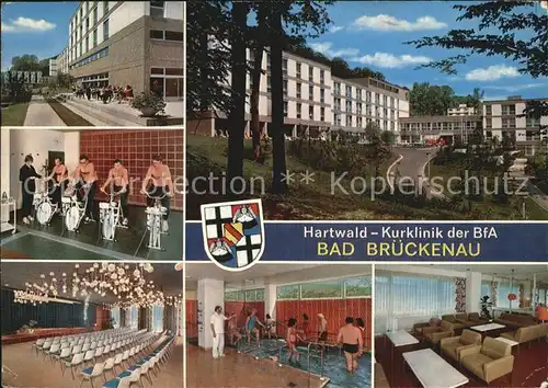 Bad Brueckenau Hartwald Kurklinik der BfA Fitnessraum Konzertsaal Wassertreten Aufenthaltsraum Kat. Bad Brueckenau