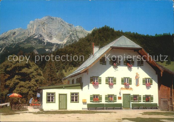 Ettenberg Gasthaus Ettenberg mit Untersberg Kat. Marktschellenberg Nr