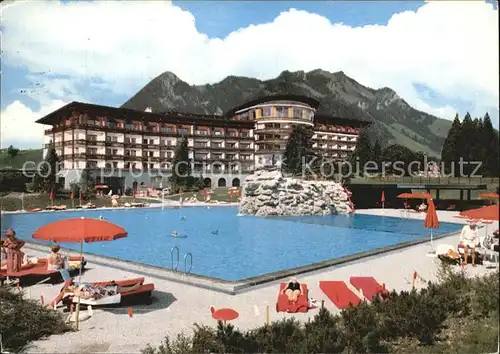 Sonthofen Oberallgaeu Sonnenalp Kur und Sporthotel Schwimmbad Kat. Sonthofen