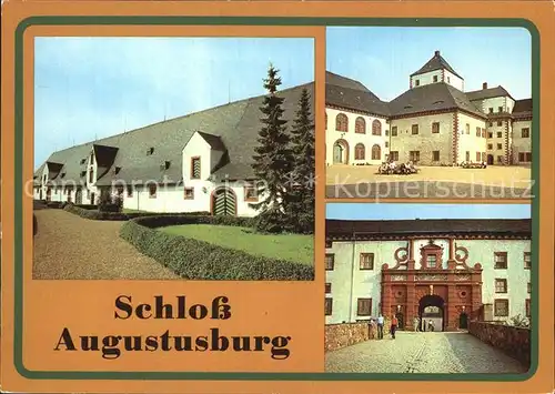 Augustusburg Schloss Augustusburg Stallgebaeude Kuechenhaus Nordportal Kat. Augustusburg