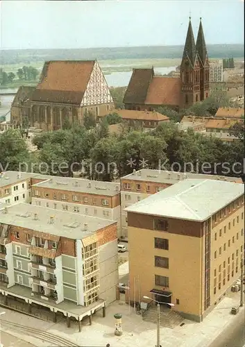 Frankfurt Oder Teilansicht mit Kirche Kat. Frankfurt Oder