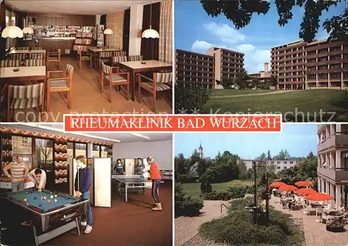 Bad Wurzach Rheumaklinik Gastraum Spielzimmer Terrasse Kat. Bad Wurzach