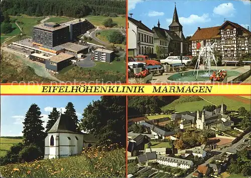 Marmagen Eifelhoehenklinik Fliegeraufnahme Brunnen Kapelle Kirche Kat. Nettersheim