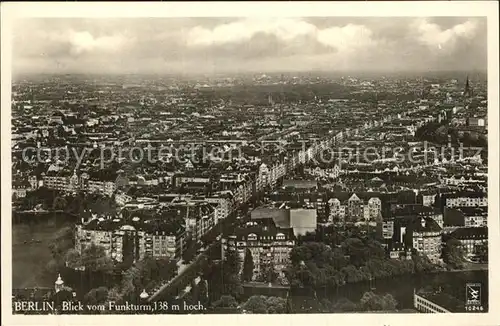 Berlin Blick vom Funkturm Kat. Berlin