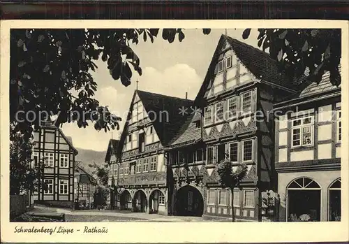 Schwalenberg Rathaus Kat. Schieder Schwalenberg