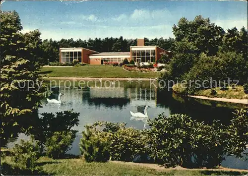 Bad Bramstedt Kurmittelhaus am Teich Solbad Moorbad Kat. Bad Bramstedt