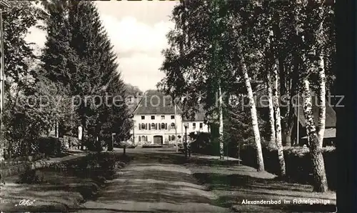 Bad Alexandersbad Birkenalle mit Schlossvilla Kat. Bad Alexandersbad